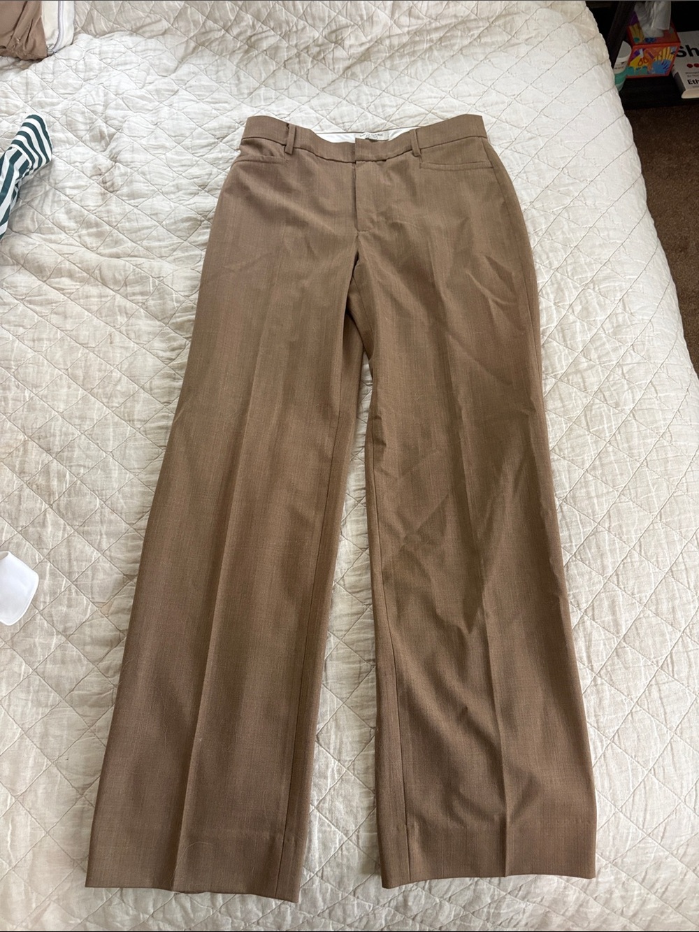 Banana Republic Brown Wide-Leg Dress Pants
